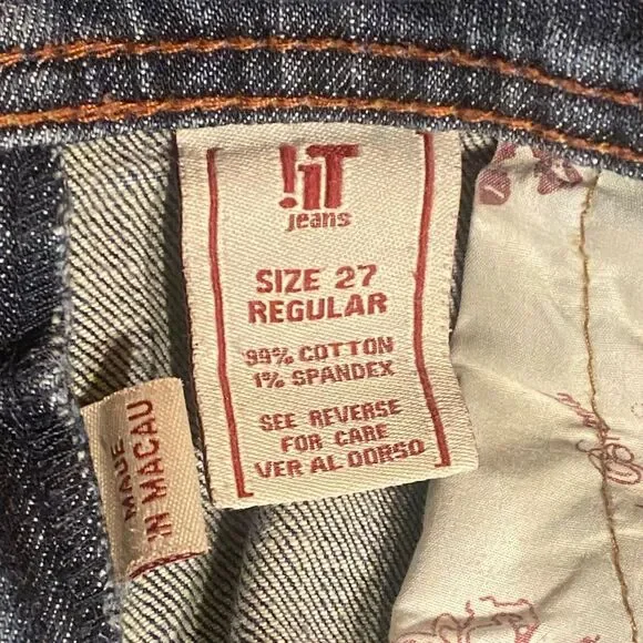 !it Hottie bootcut / flare Jeans - size 27 R distressed wash - Picture 8 of 9